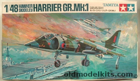 Tamiya 1/48 Hawker Siddeley Harrier GR.Mk.1 - US Marines / RAF 20th Sq / RAF 1st Sq, MA112 plastic model kit